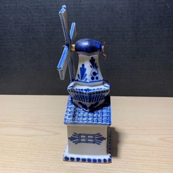 Delfts Blue Hand Painted Windmill - Picture 2 of 5